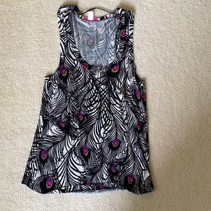New Matthew Williamson x H&M peacock tank top XS